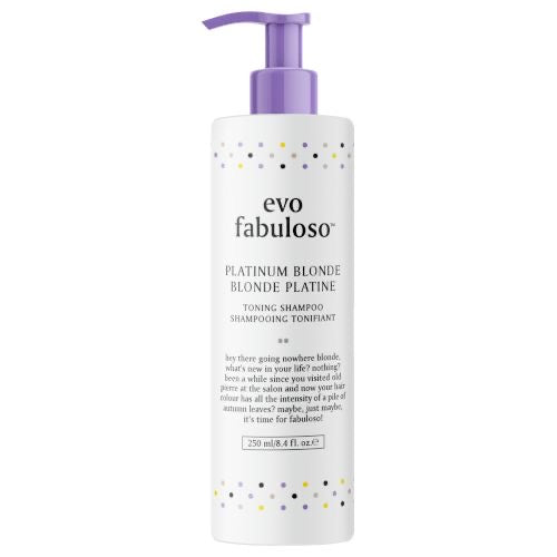 EVO FABULOSO PLATINUM BLONDE TONING SHAMPOO 250ML